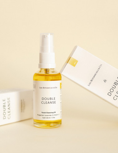 Aceite natural y organico de limpieza facial de 50 ml Double Cleanse con caja