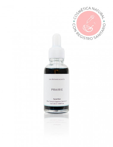 Serum humectante facial natural y organico Prairie