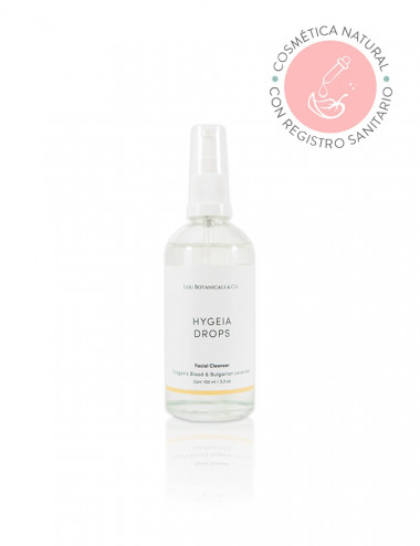 Hygeia Drops jabon liquido gel limpiador suave para doble limpieza facial